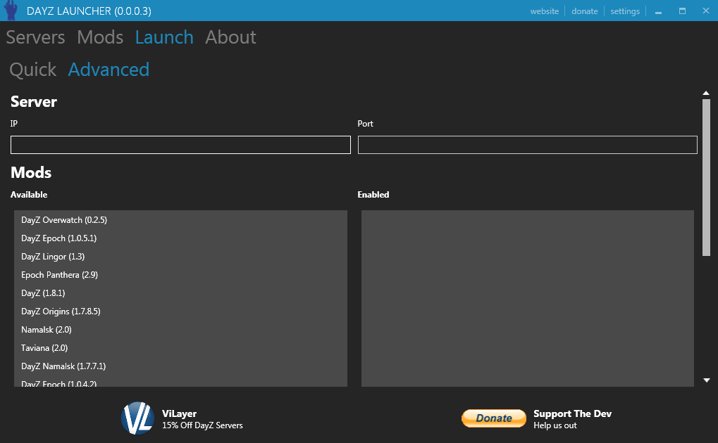 dayz launcher